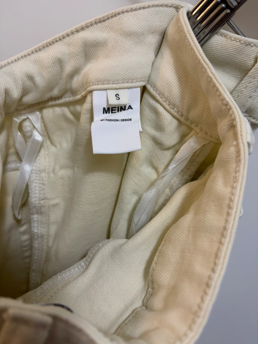 Dinadeng Classy cream denim pants - photo 3