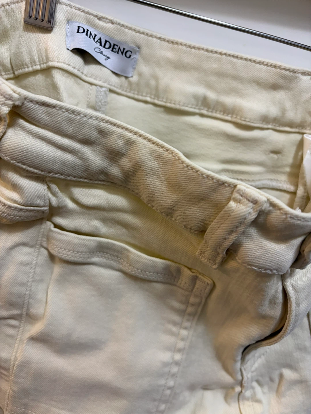 Dinadeng Classy cream denim pants - photo 4