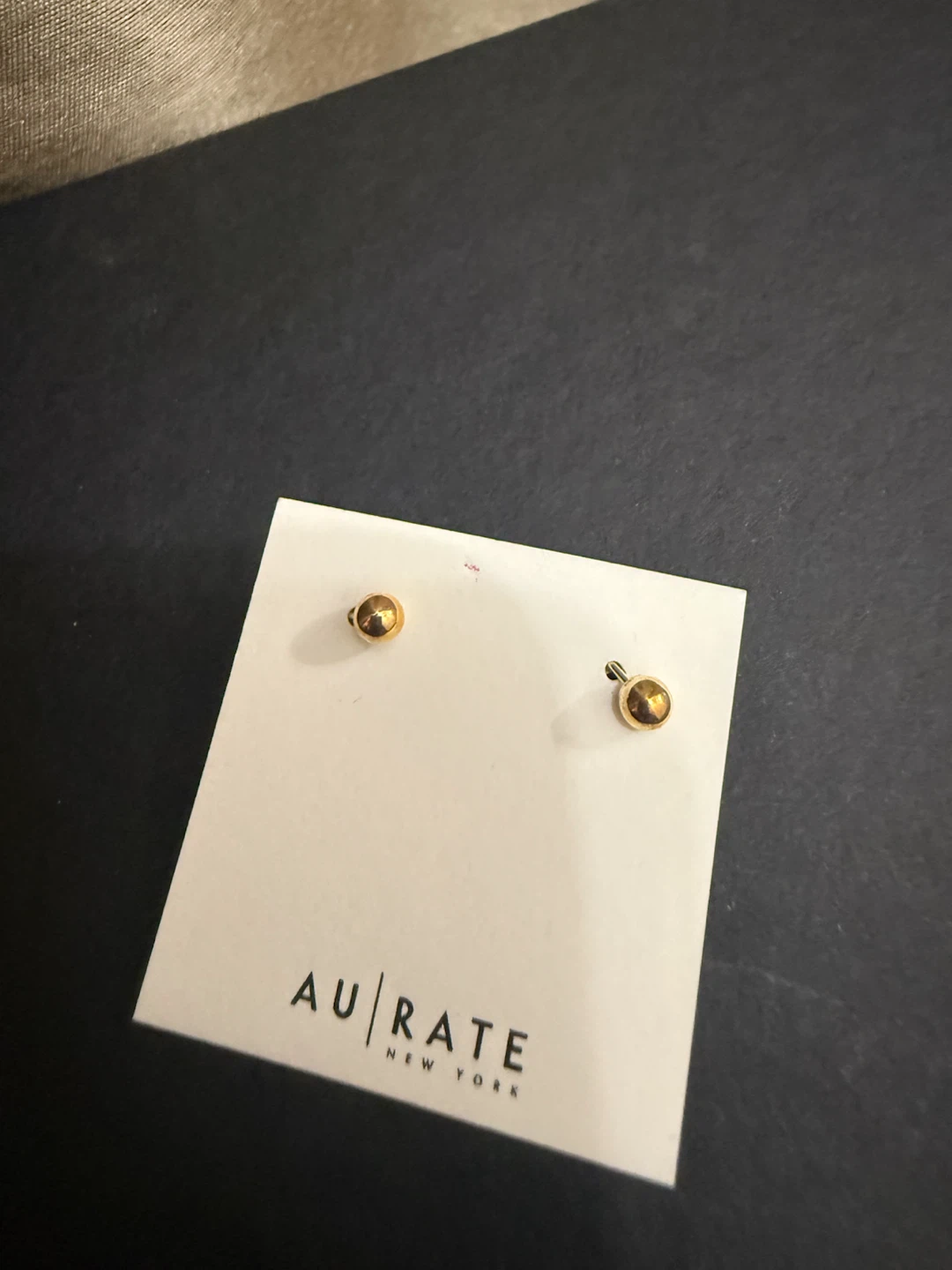 🏈AURATE New York Gold Stud Earrings