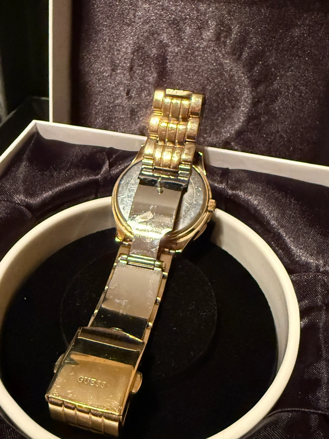 Guess gold-tone crystal watch - photo 5