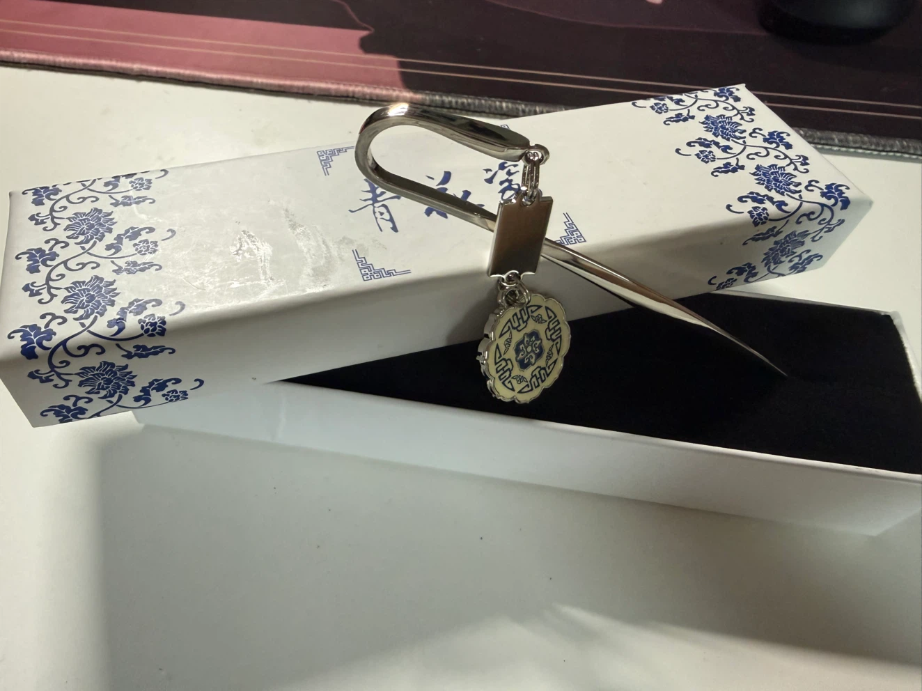 Traditional Decorative Bookmakes/Hair Pin with Box