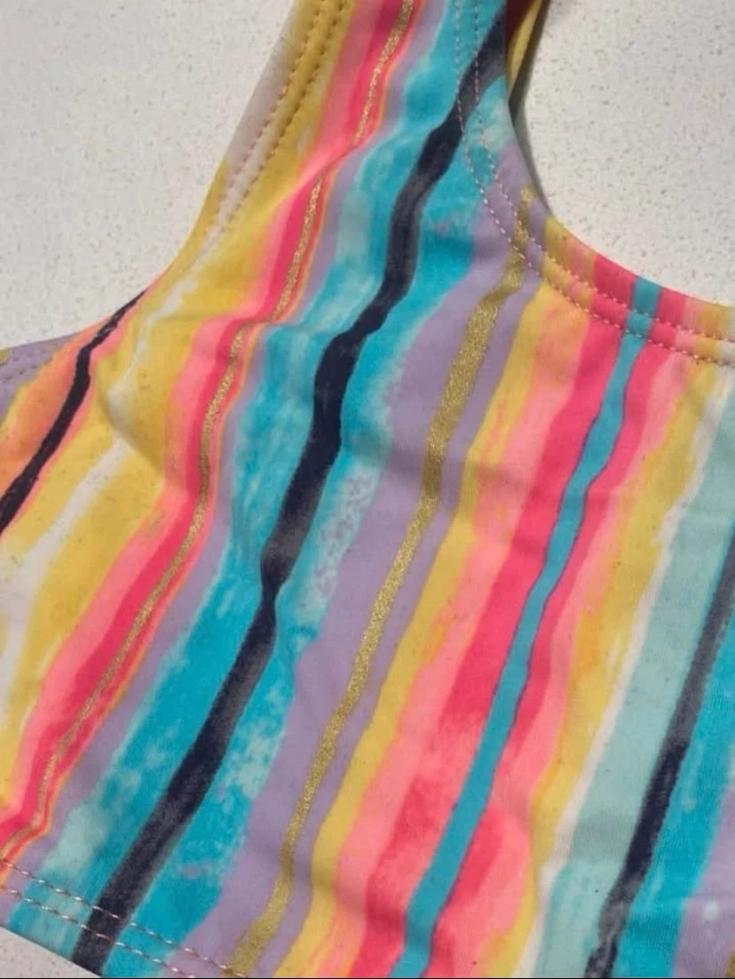 🏈 EUC George Kids Striped Bikini Set M (7-8 yrs) - photo 3