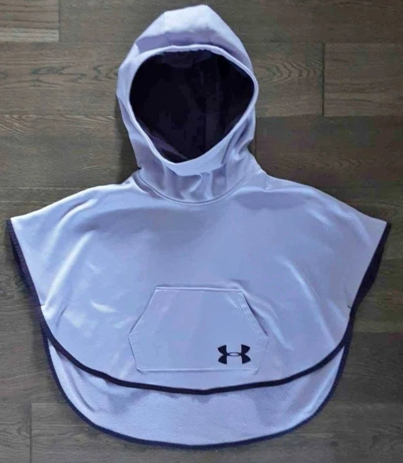 🏈 LIKE NEW Under Armour ColdGear Hoodie Poncho 7-8 yrs