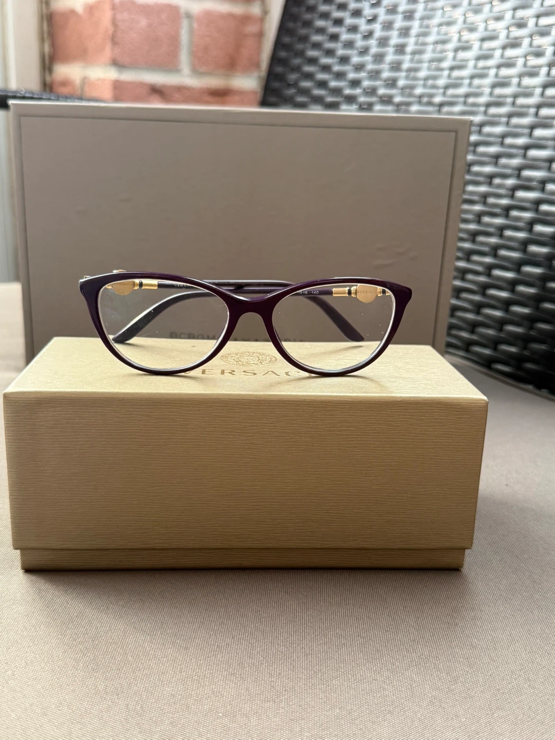Versace Eyeglasses Purple/Gold
