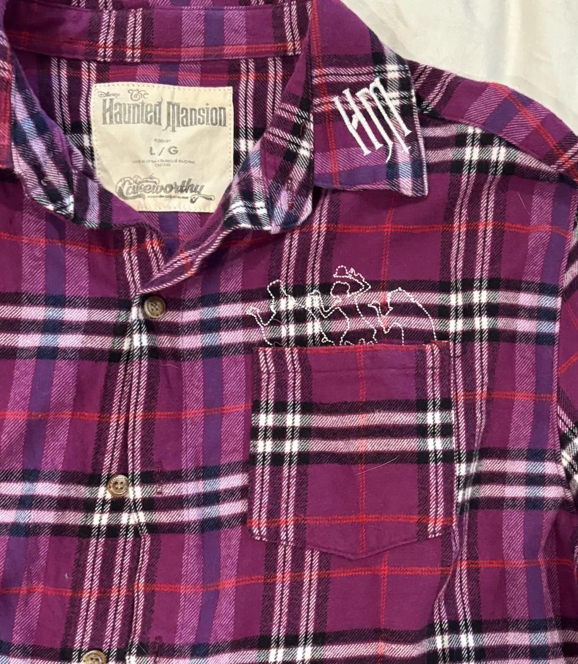 Cakeworthy Disney Haunted Mansion Flannel Shirt - L - photo 3
