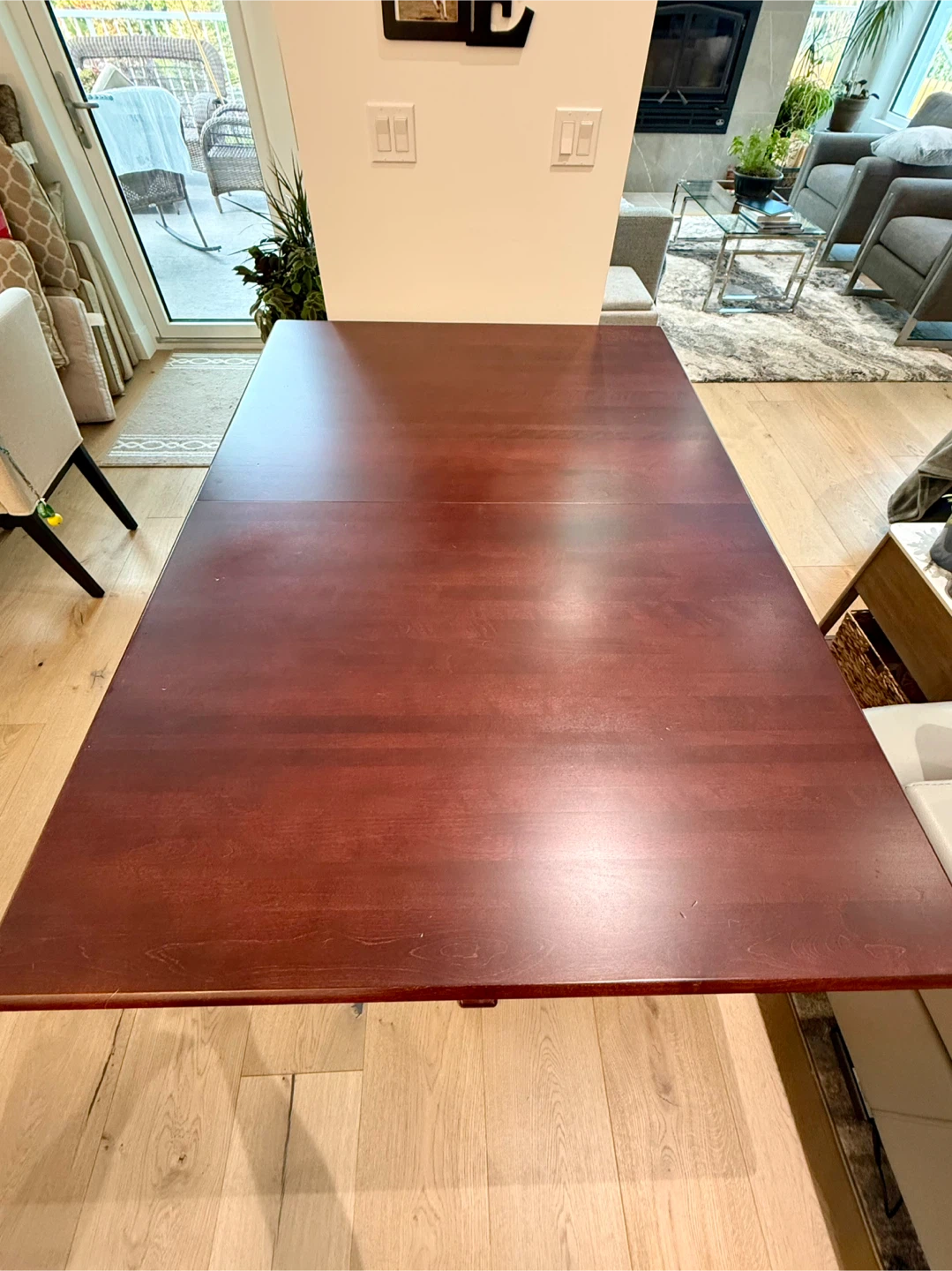 Dark Wood Dining Table and Chairs- Solid Maple Canadian made - photo 2