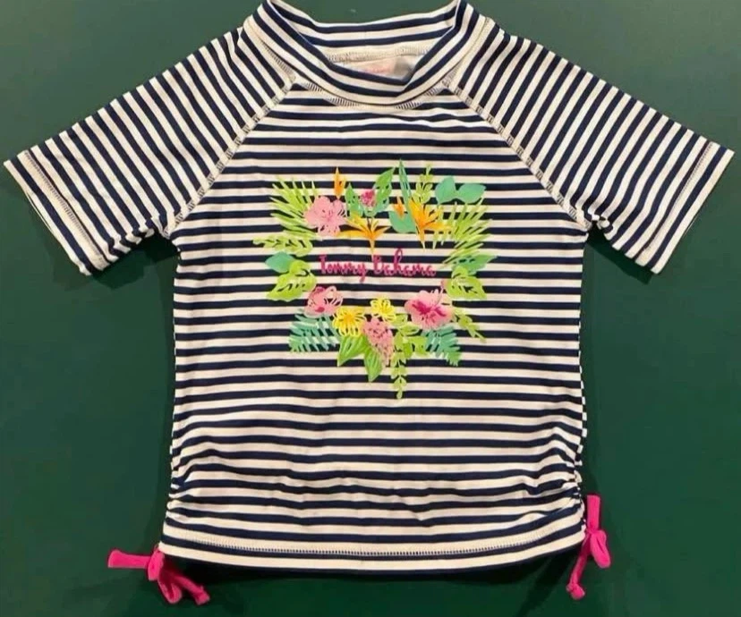🏈 EUC Tommy Bahama Girls Swim Shirt Size 5
