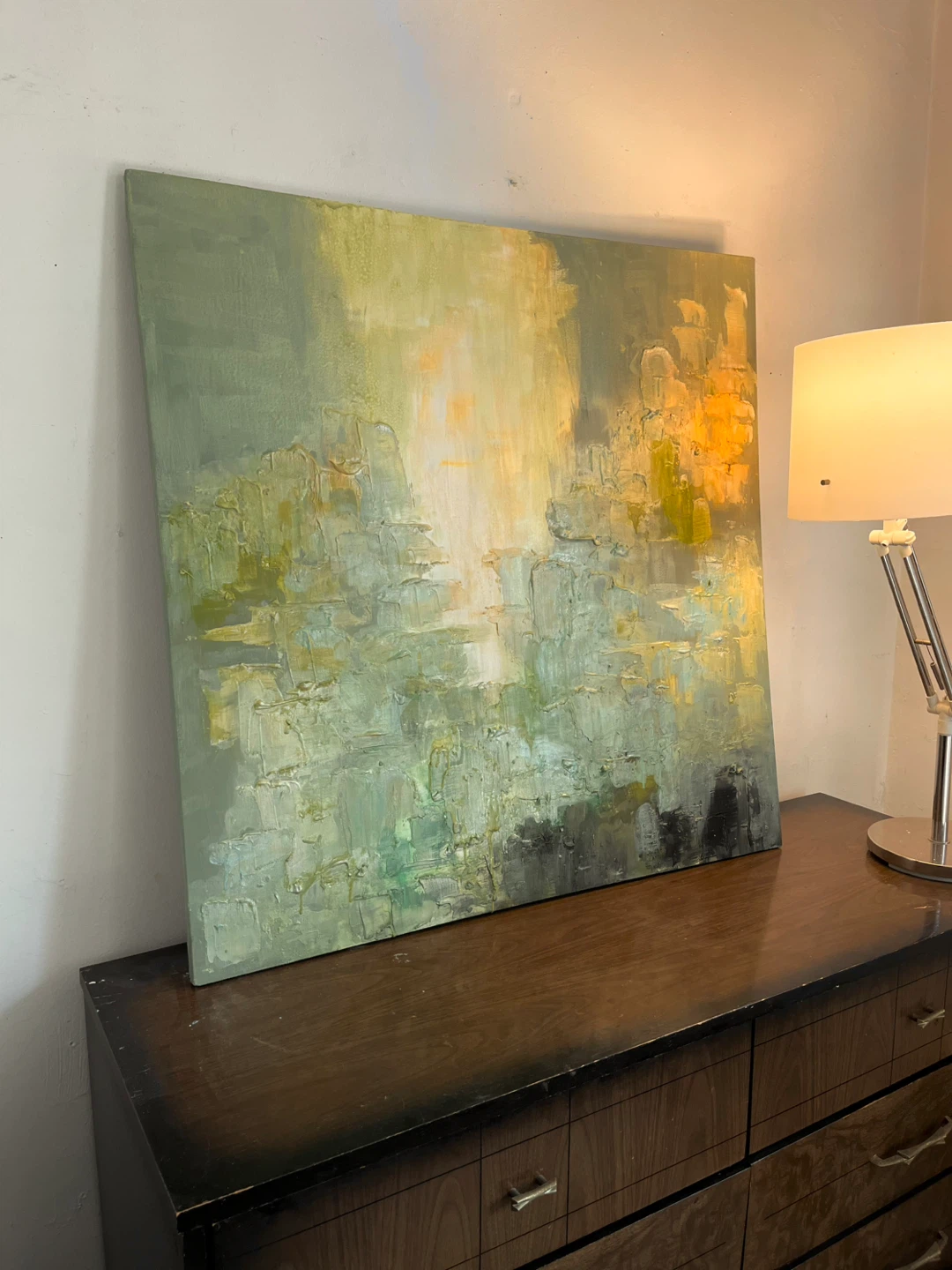Large Abstract Textured Oil Painting