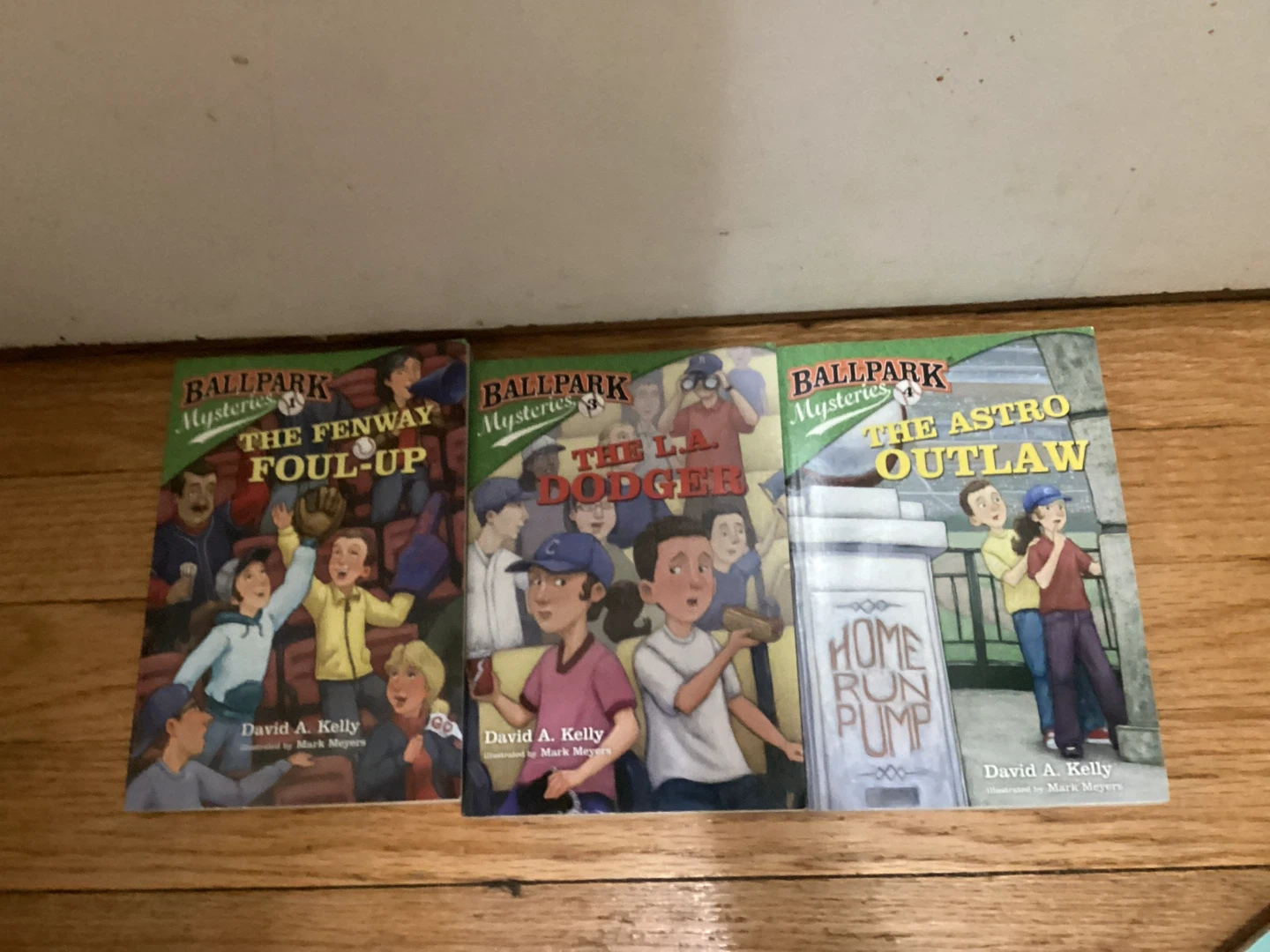 🏈 Ballpark Mysteries Books 3, 4, and 5 by David A. Kelly