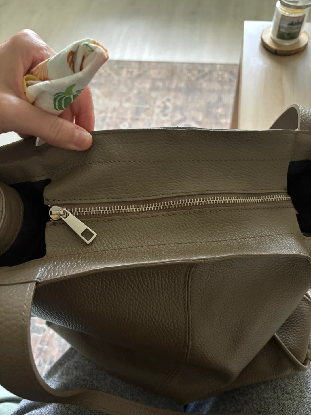 Italian Genuine Leather Tote Bag - photo 3