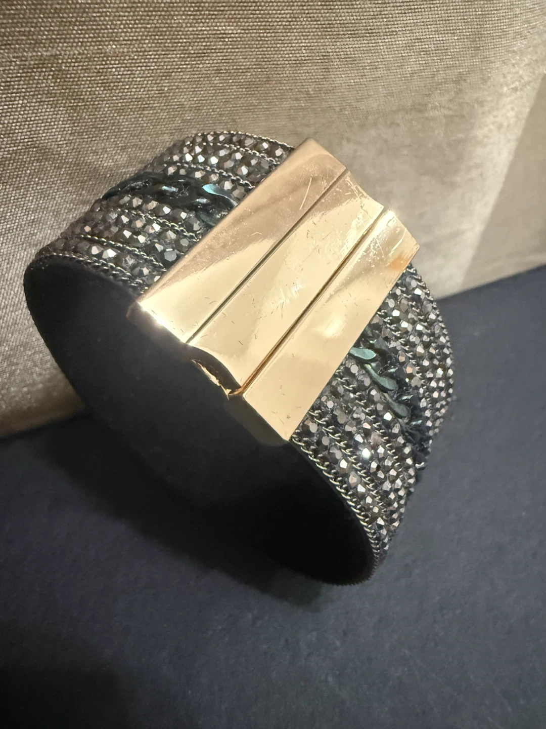 🏈Sparkly Rhinestone Cuff Bracelet - photo 4