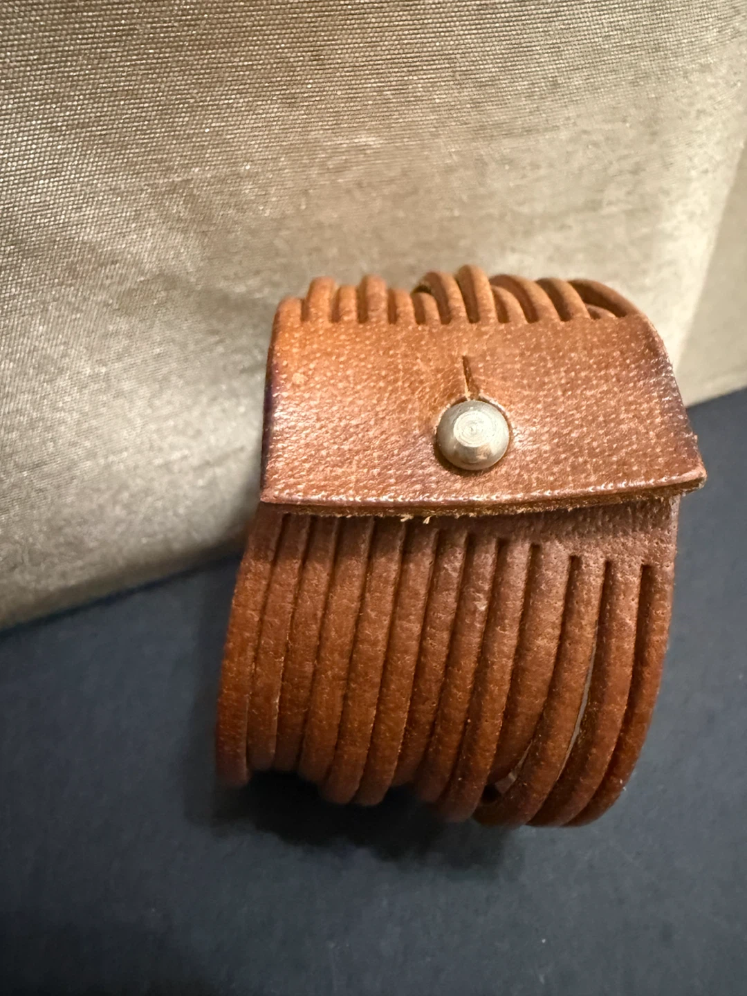 🏈Brown Leather Multi-Strand Cuff Bracelet - photo 3