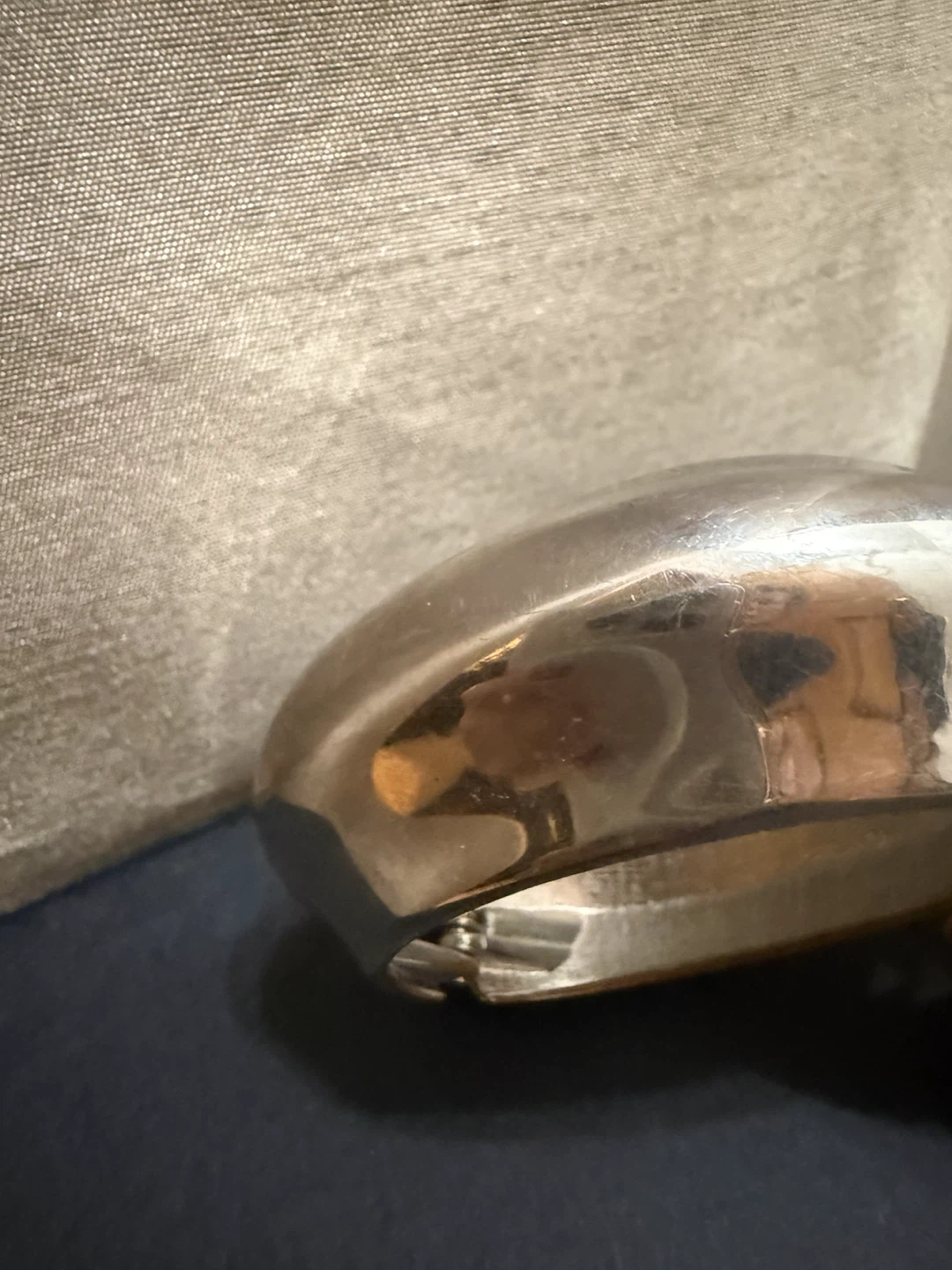 🏈Silver-Tone Hinged Bangle Bracelet - photo 2