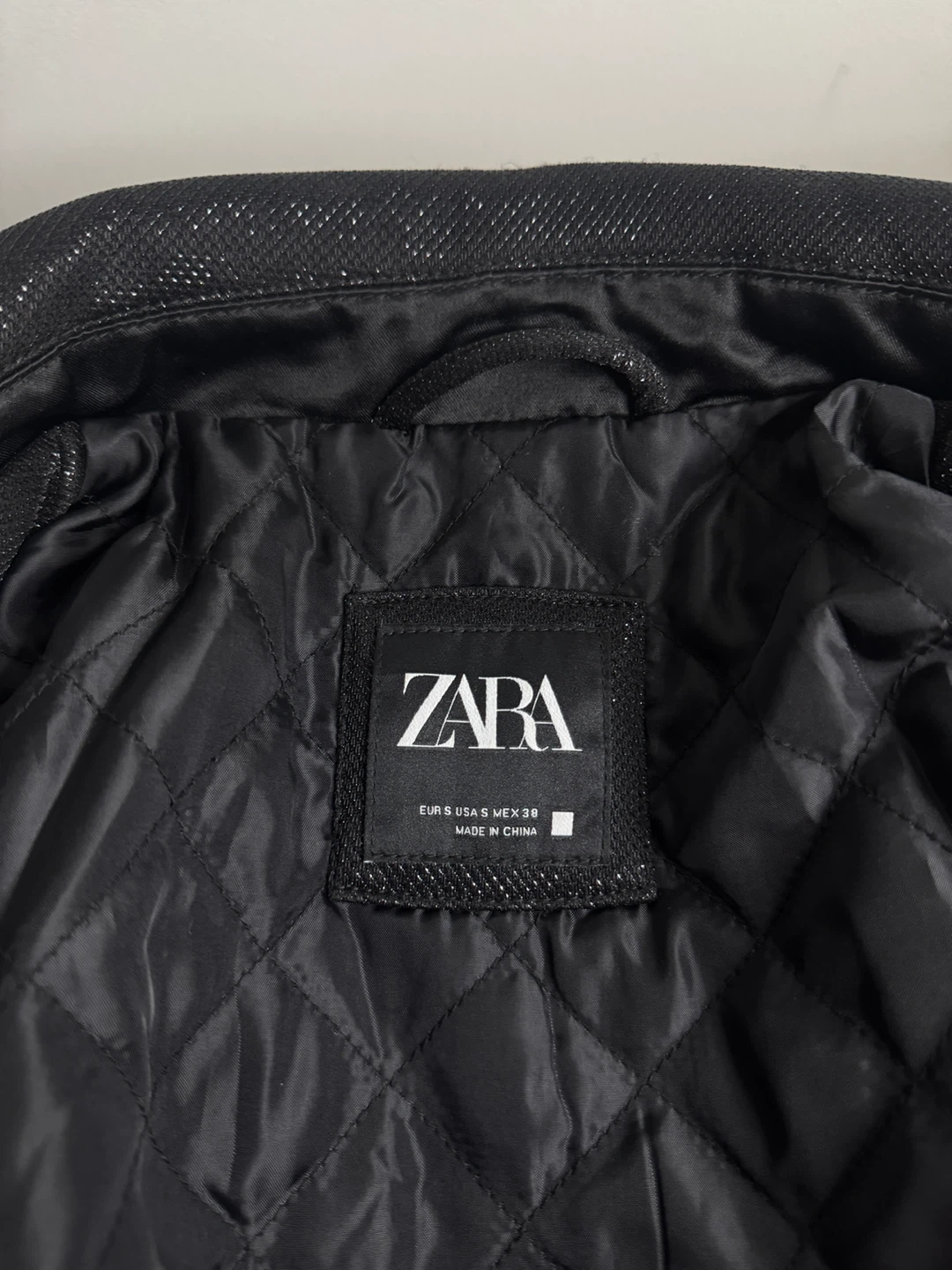 Zara Man Shimmer / Glitter Bomber Jacket – Size Small - photo 5