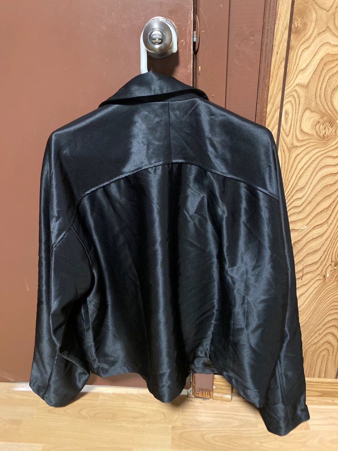 NOVAMEN U Get Me Satin Cropped Jacket Black XL - photo 4