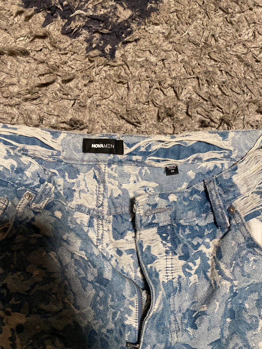 Novamen Floral Print Jeans - photo 3