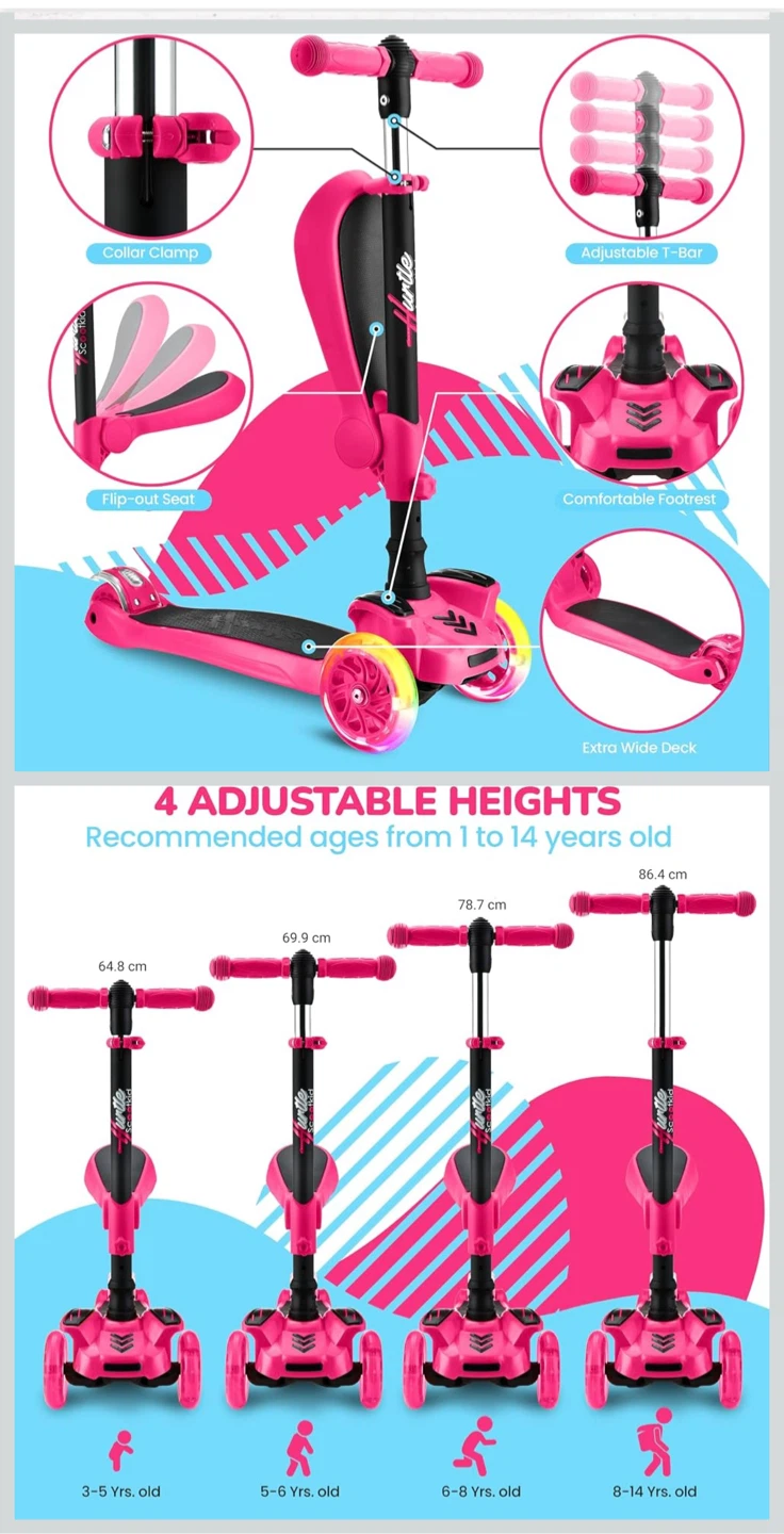 Hurtle ScootKid 3-Wheel Scooter - photo 3