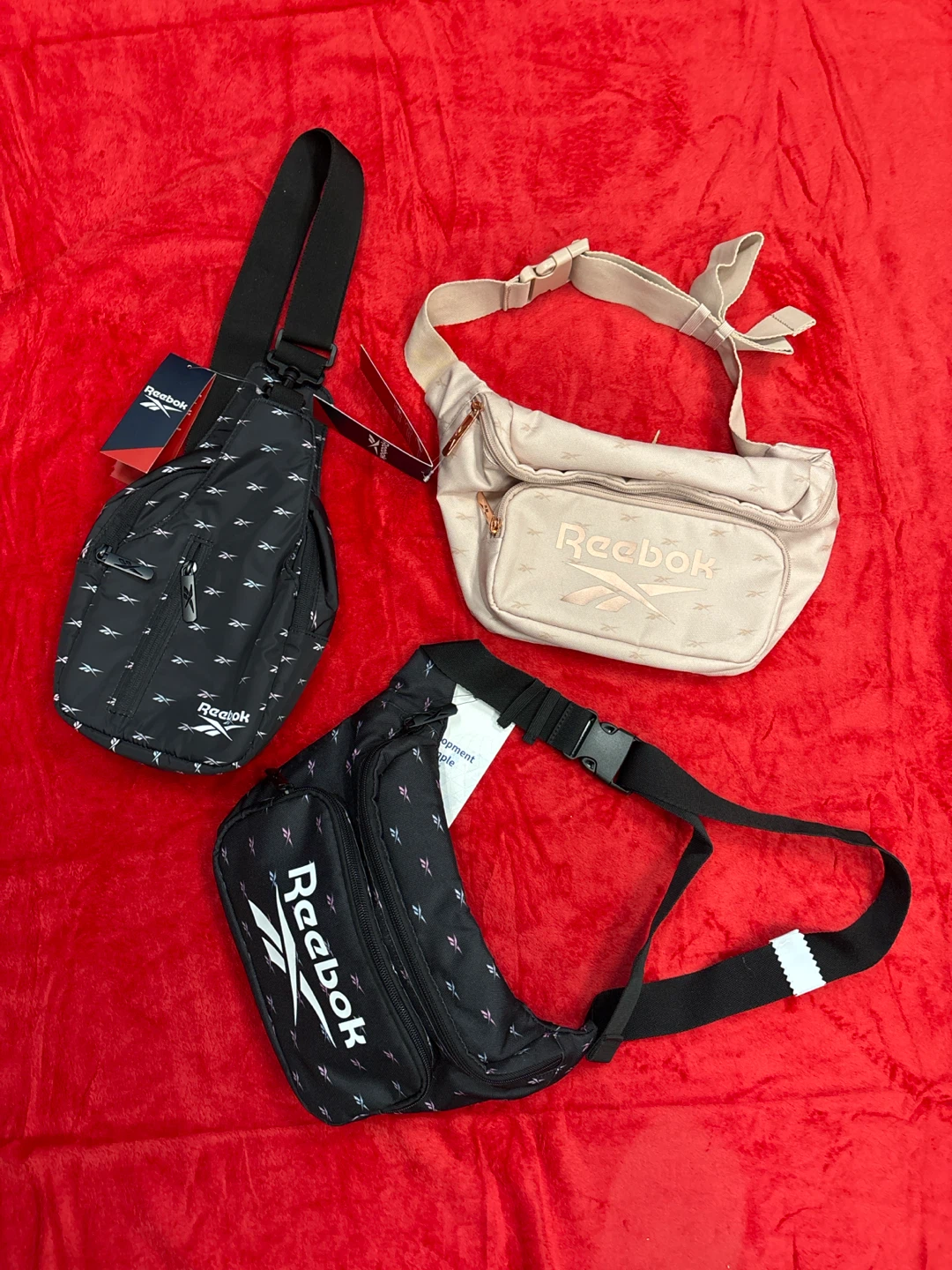 Set of 3 Reebok Sling and Waist Bags