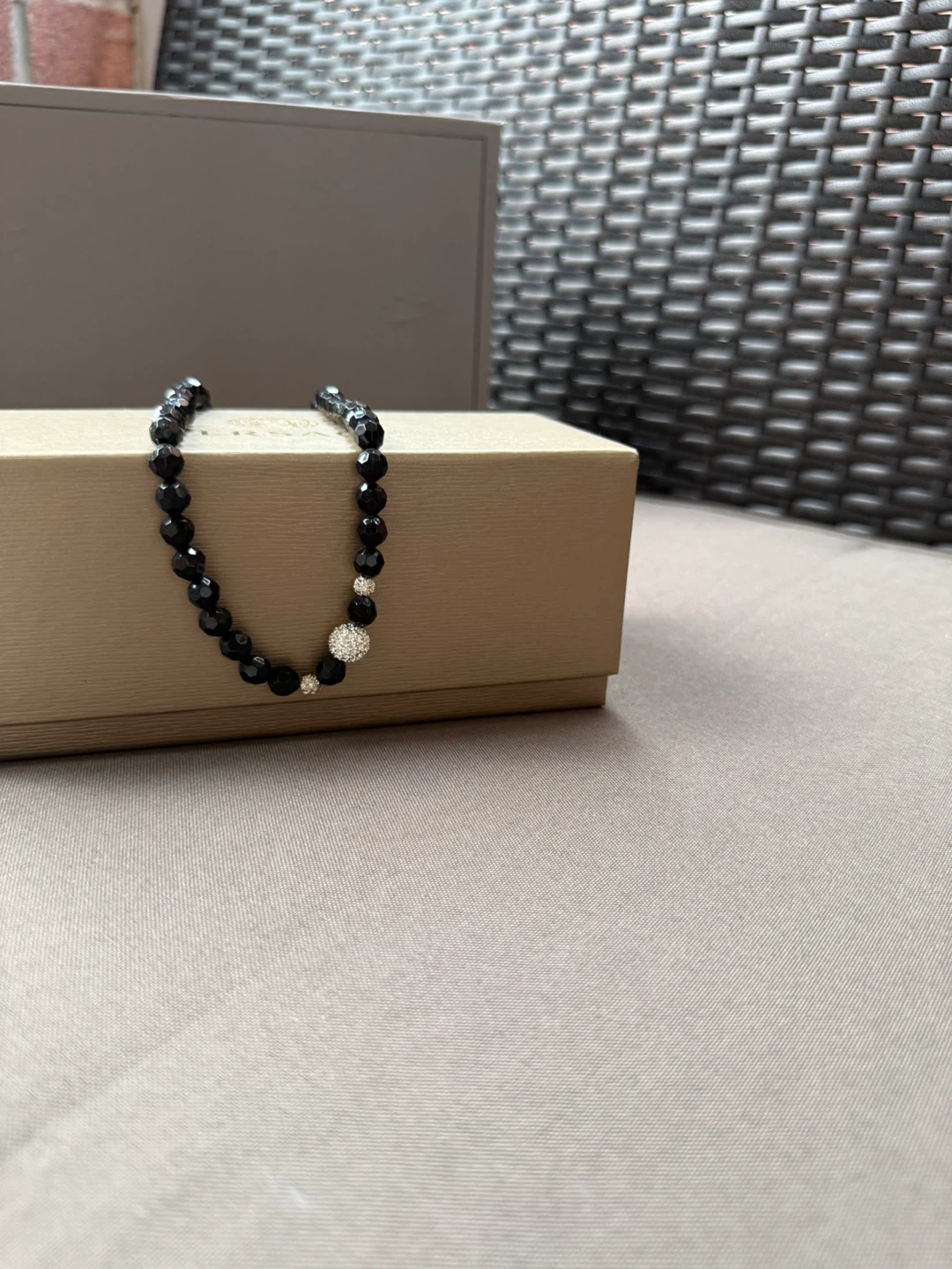 Black Beaded Necklace
