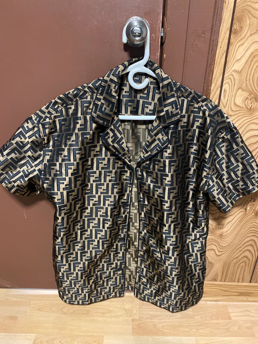 Fendi Zucca Logo Short Sleeve Shirt