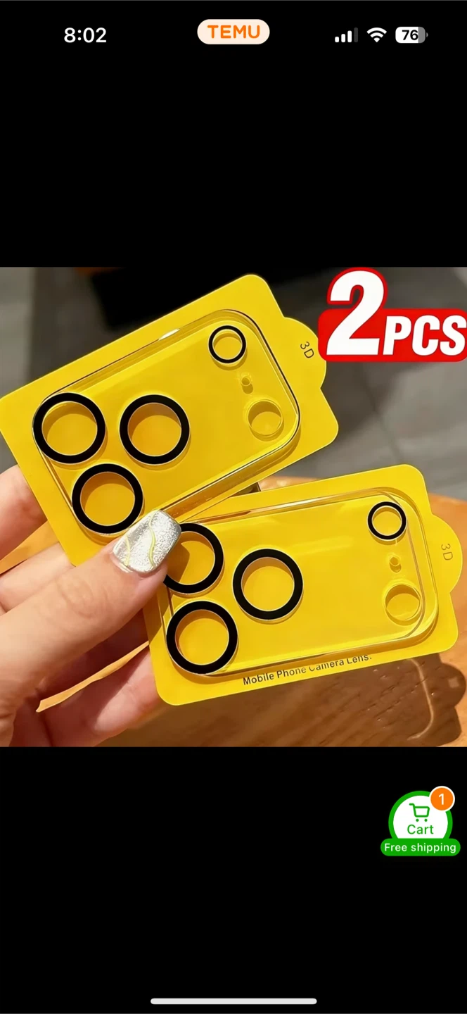 3D Mobile Phone Camera Lens Protectors