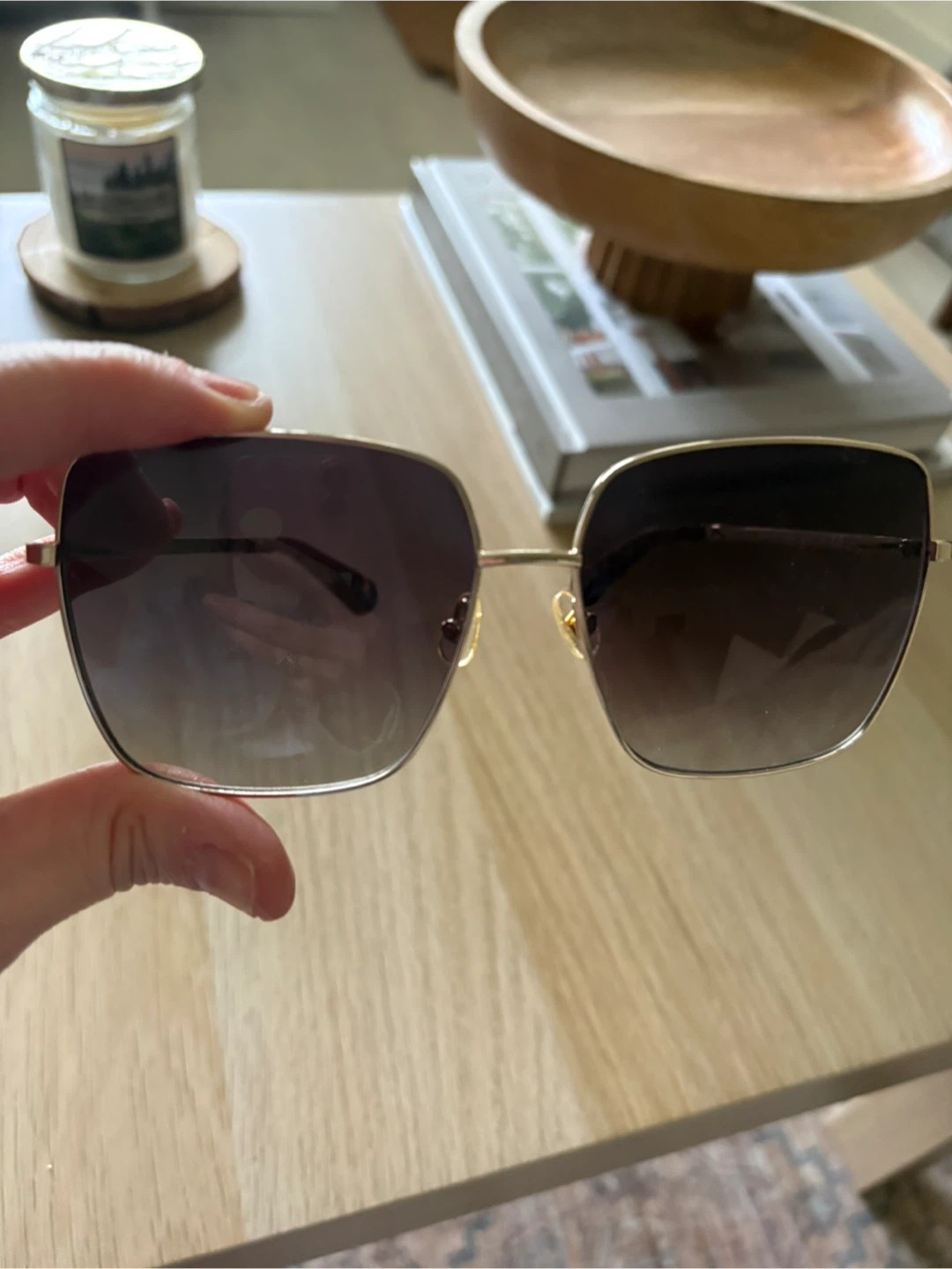 Sunglasses with Gold tone & Tortoiseshell Arms - photo 2