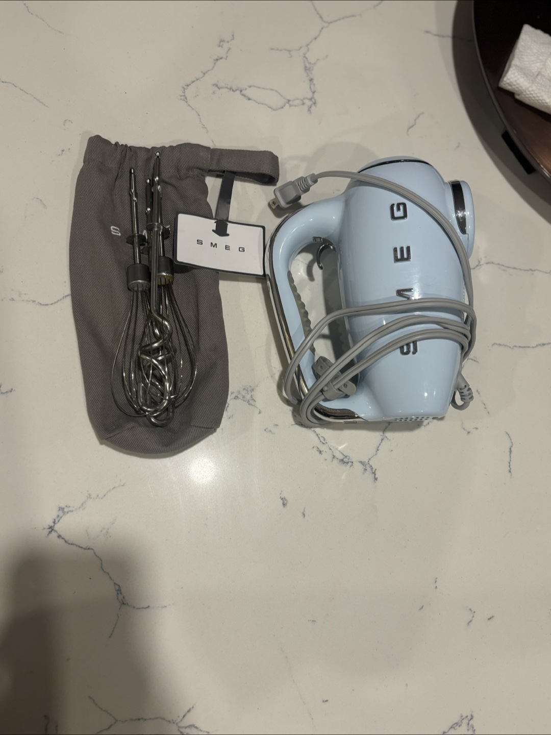 Smeg Hand Mixer - Pastel Blue