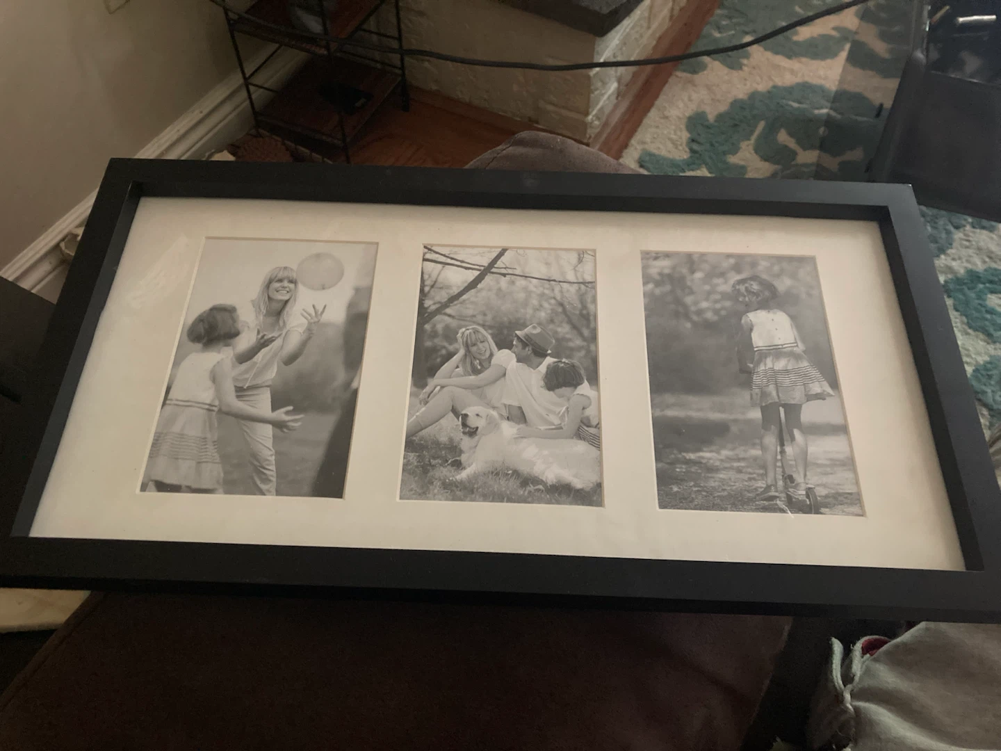 Black Triple Photo Frame