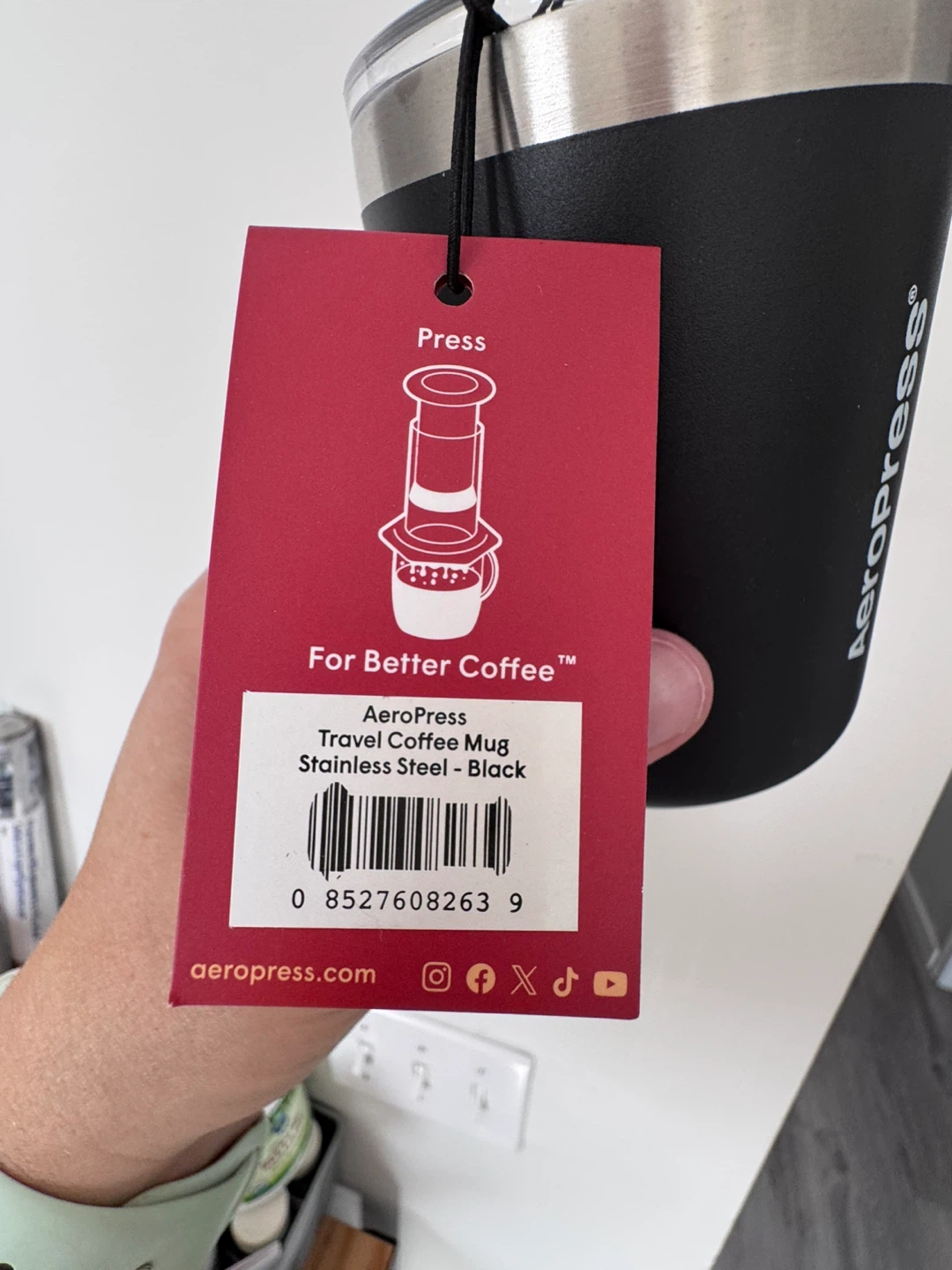 AeroPress Travel Coffee Mug - Black - photo 2