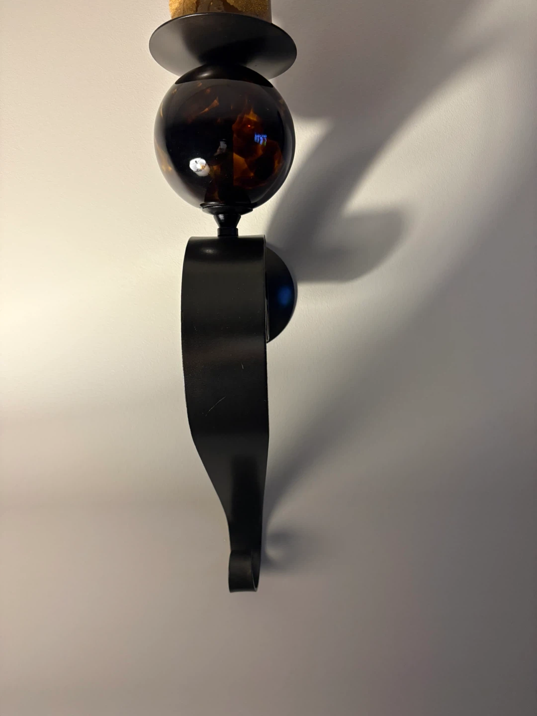 Wall-Mounted Metal Candle Holder