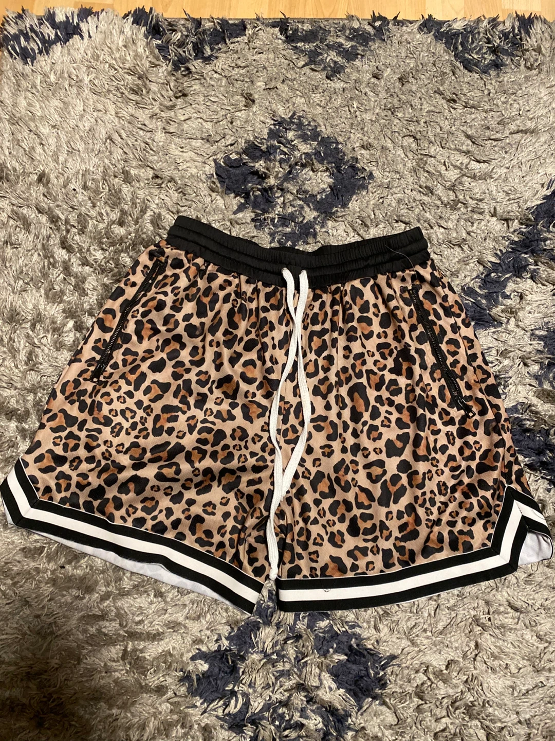 Leopard Print Basketball Shorts