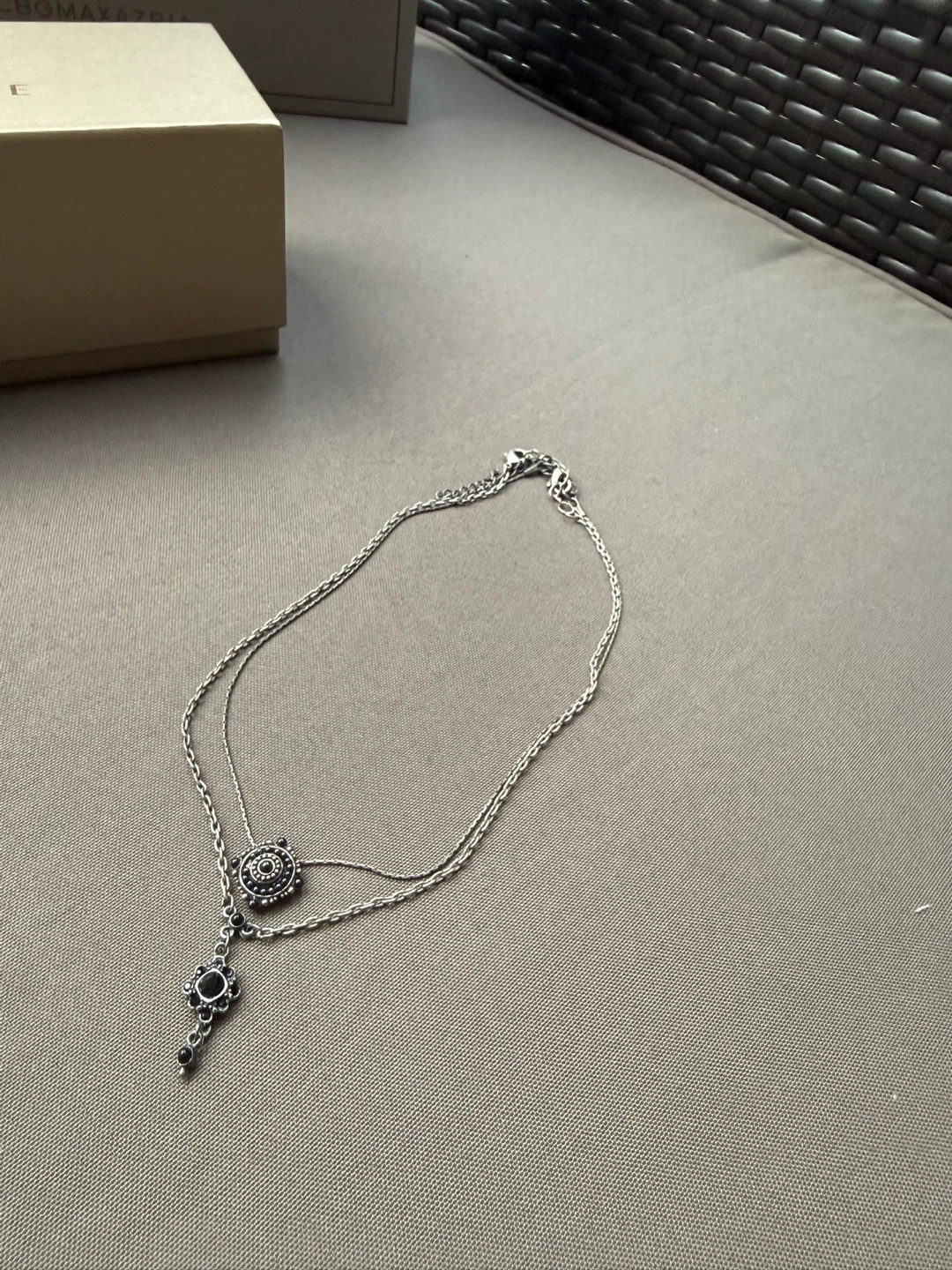 Silver Tone Layered Necklace - photo 2