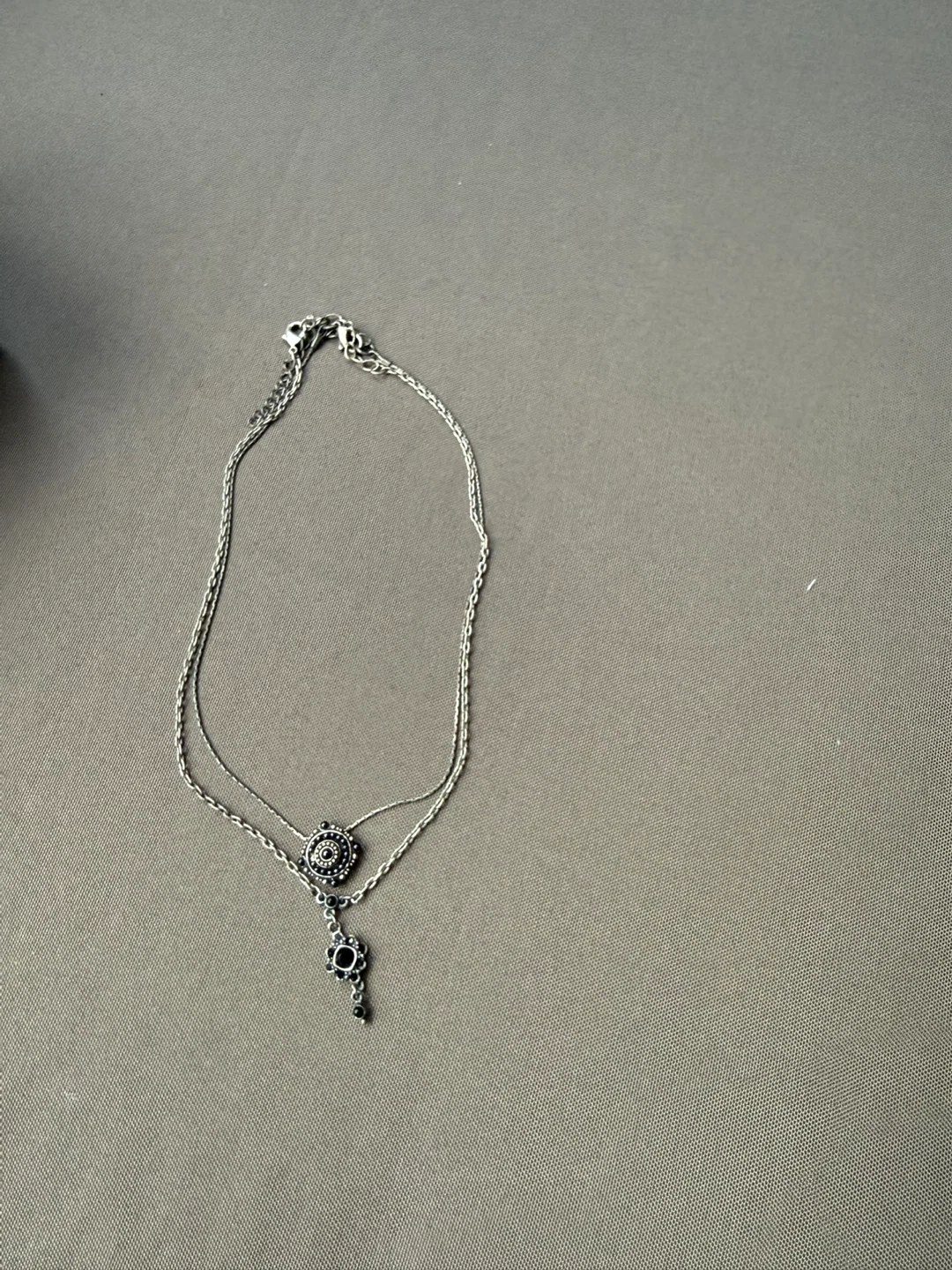 Silver Tone Layered Necklace - photo 3