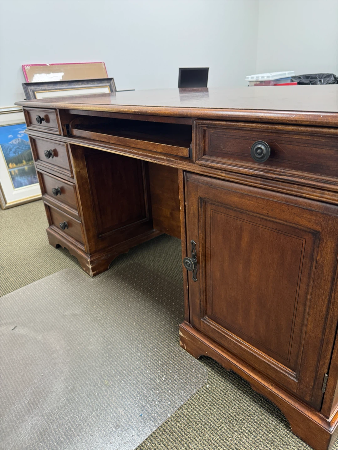 Traditional Executive Desk with Matching Storage - photo 2