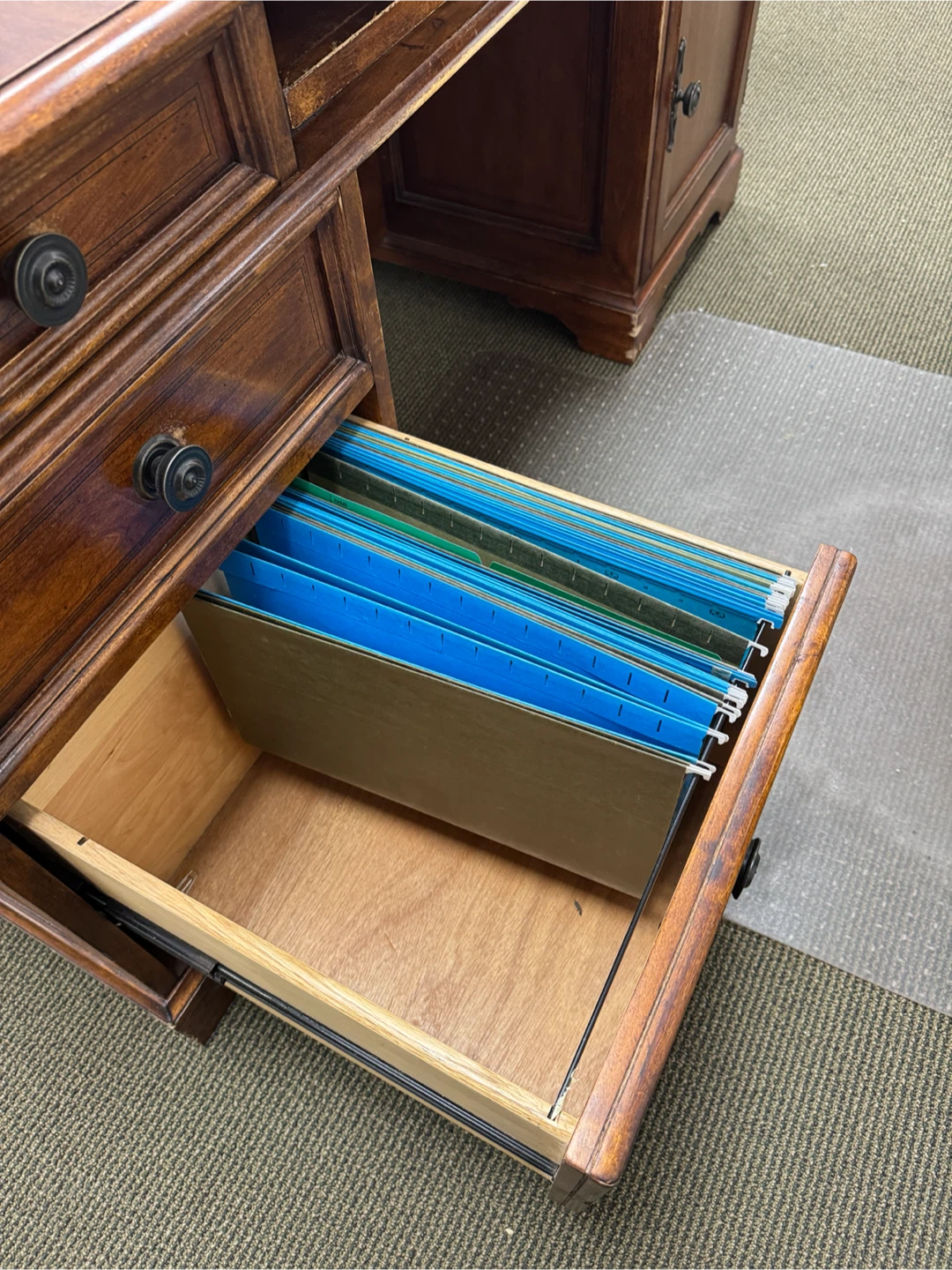 Traditional Executive Desk with Matching Storage - photo 3