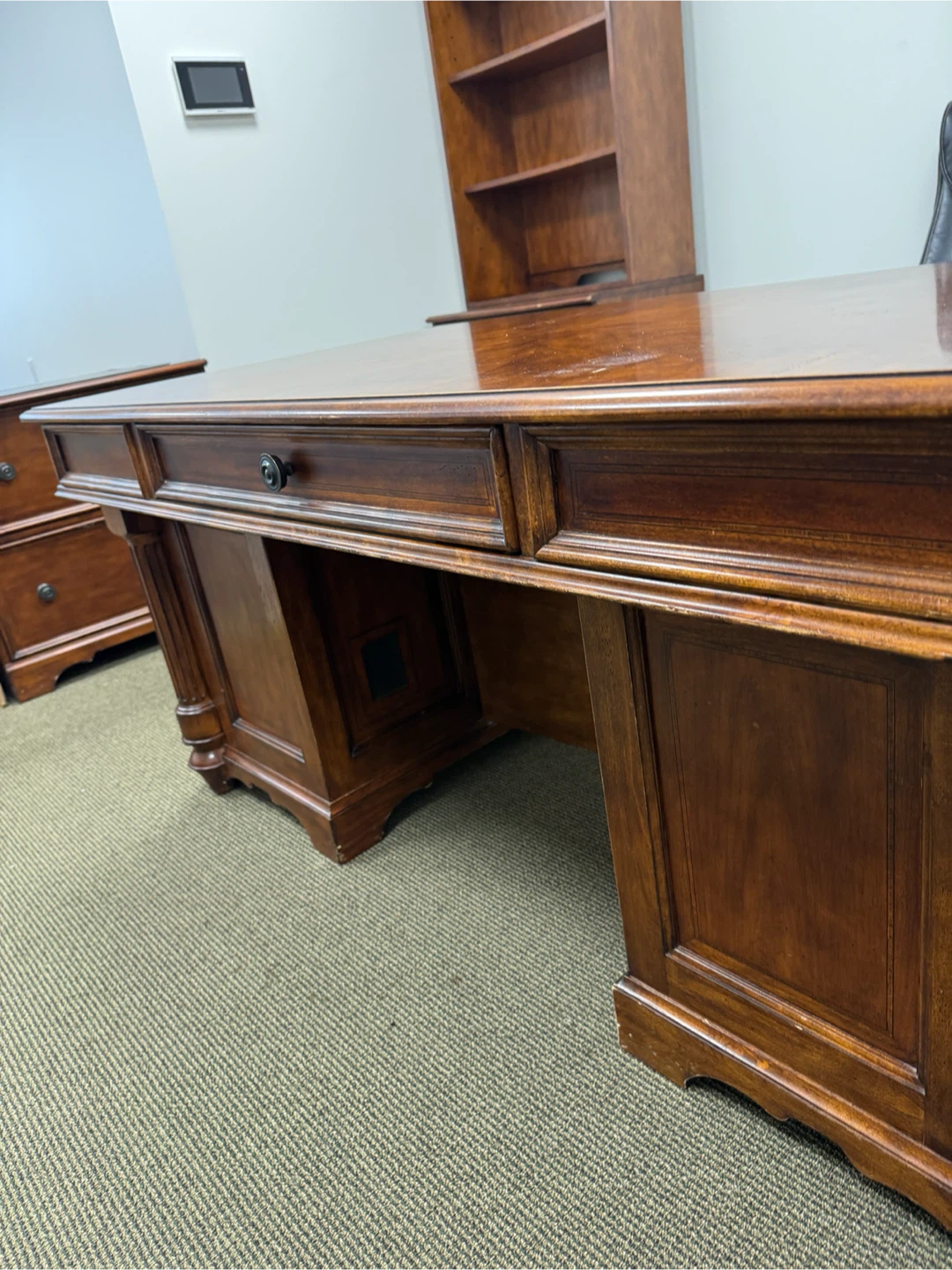 Traditional Executive Desk with Matching Storage - photo 4