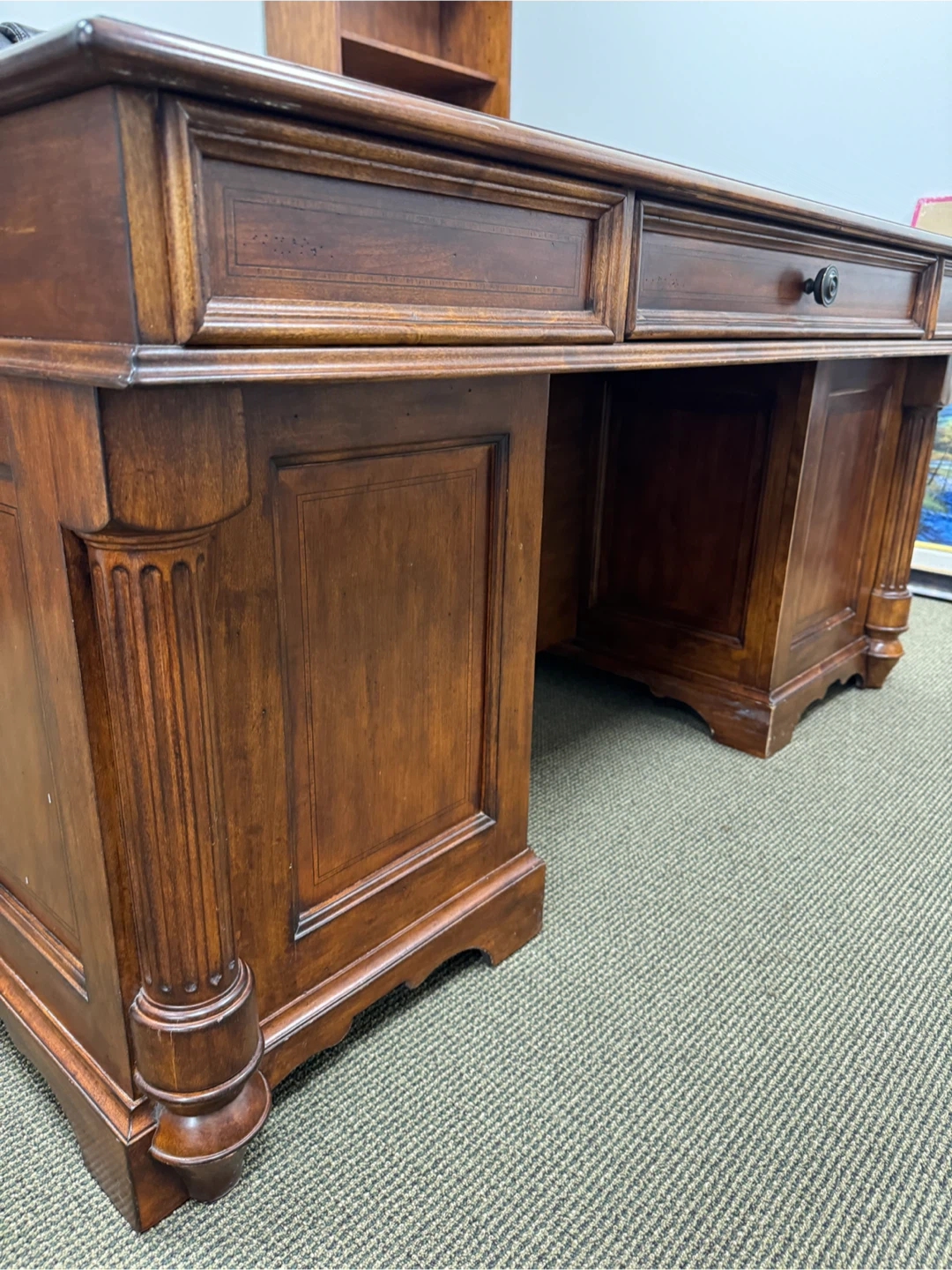 Traditional Executive Desk with Matching Storage - photo 5