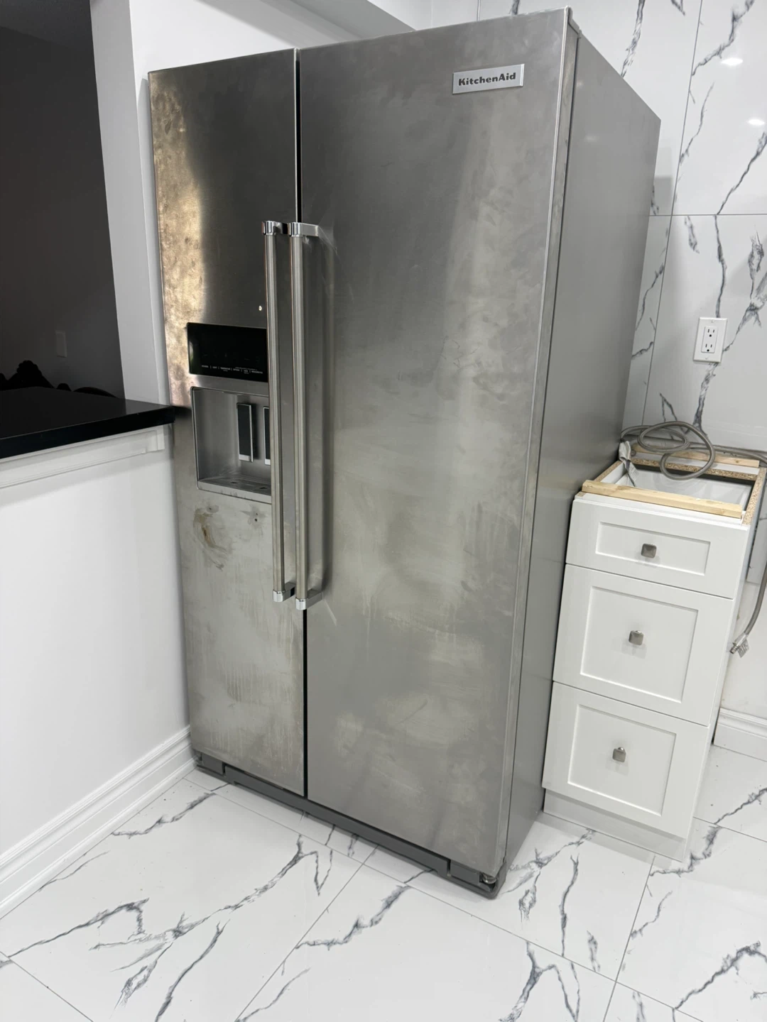 KitchenAid Stainless Steel Side-by-Side Refrigerator - photo 2