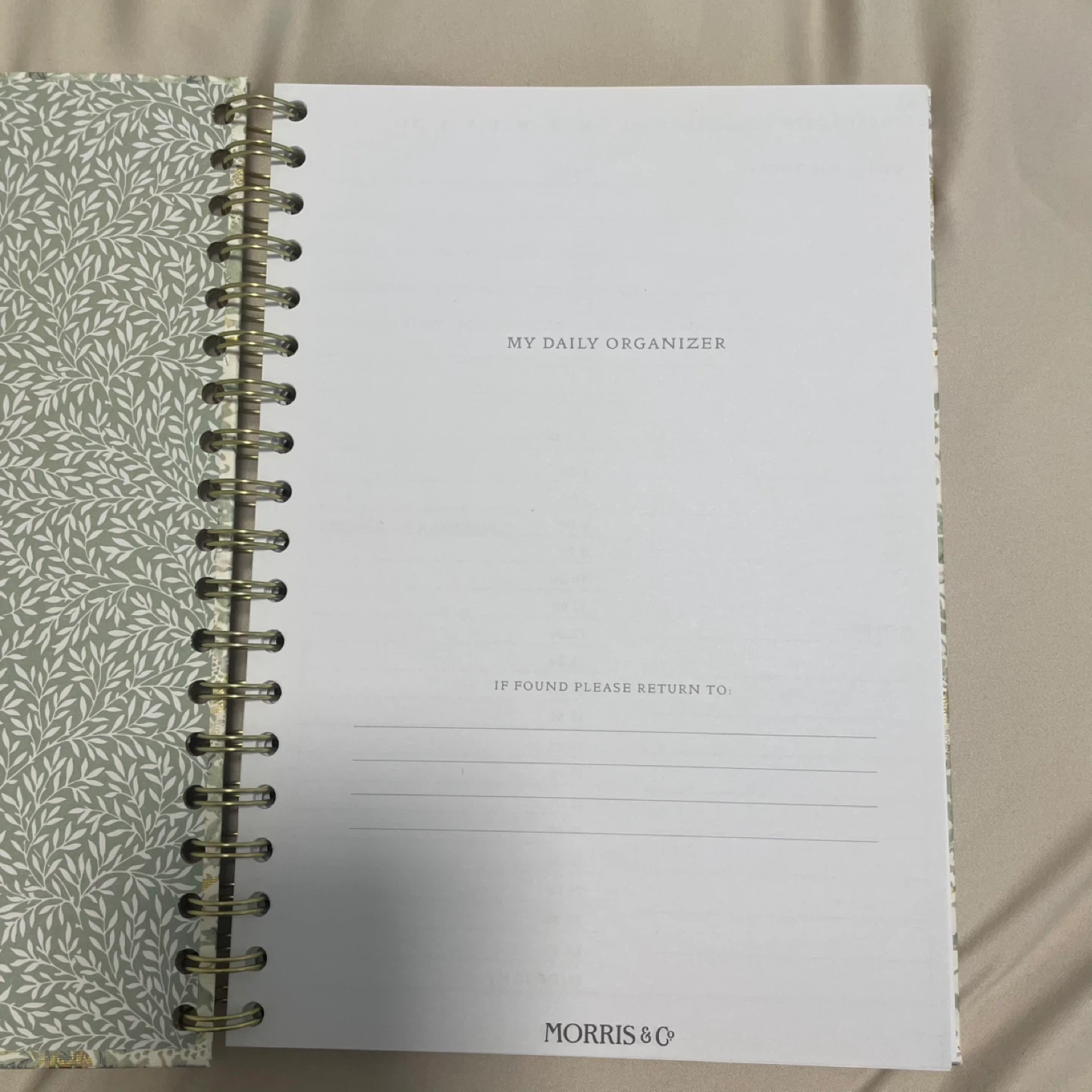 Morris & Co Daily Organizer Journal - photo 2