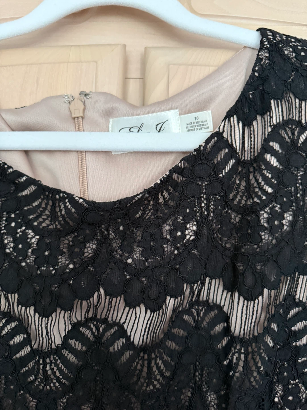 Eliza J Black Lace Dress size 10 - photo 2
