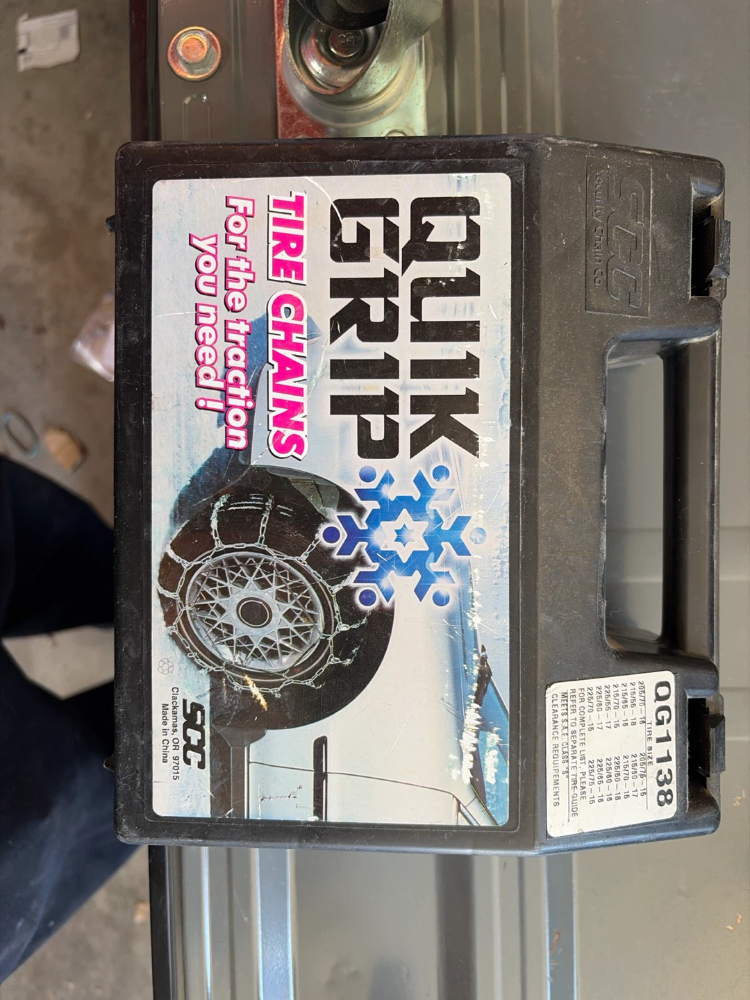 SCC Quik Grip Tire Chains QG1138