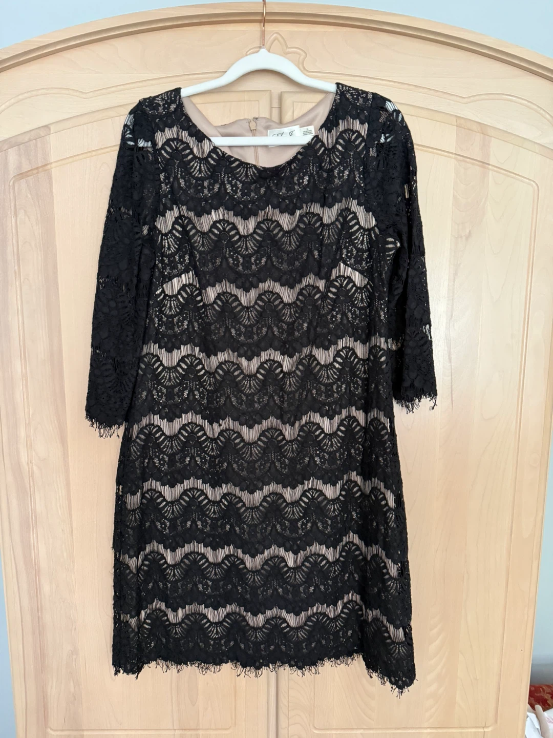 Eliza J Black Lace Dress size 10 - photo 3