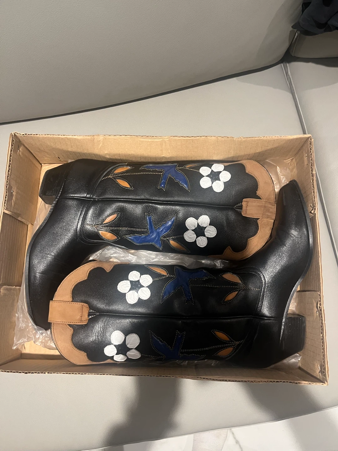 Floral Western Boots