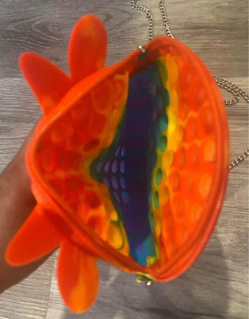 🏈 NEW Christmas Rainbow Reindeer Pop-it Shoulder Bag - photo 4
