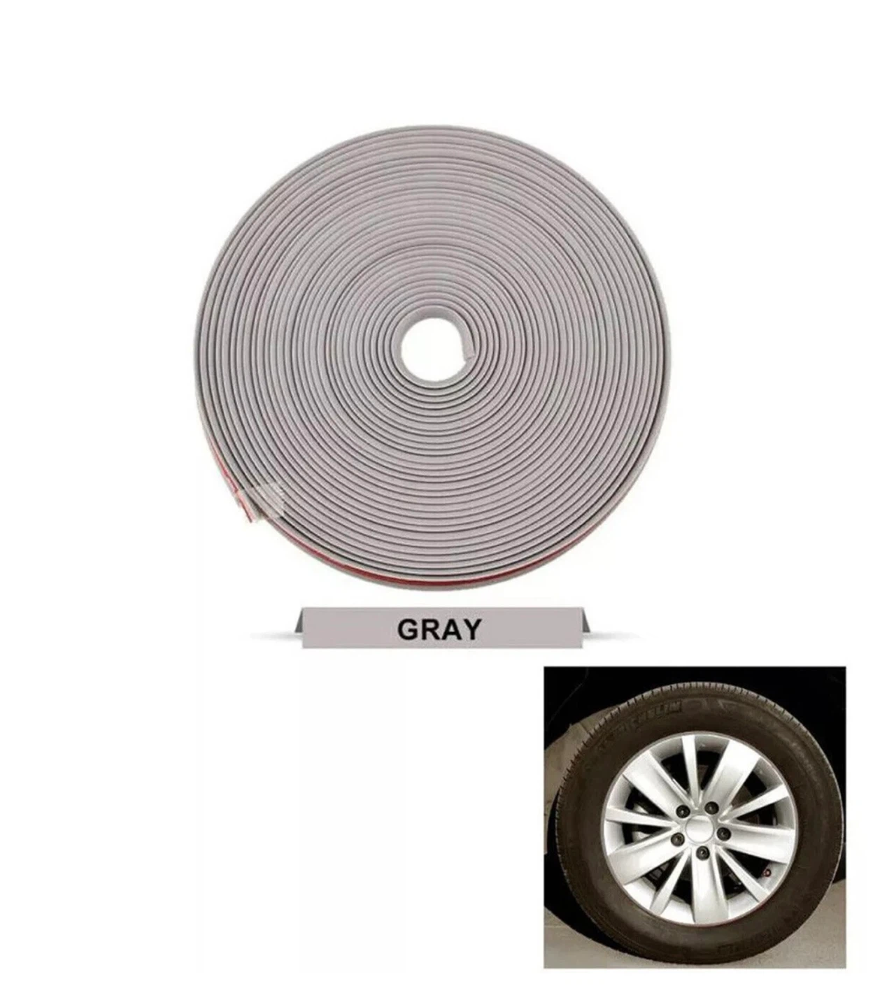 Rubber Car Wheel Ring Tire Guard Sticker Line Strip