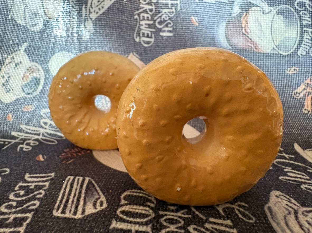 Ceramic Bagel Salt and Pepper Shakers