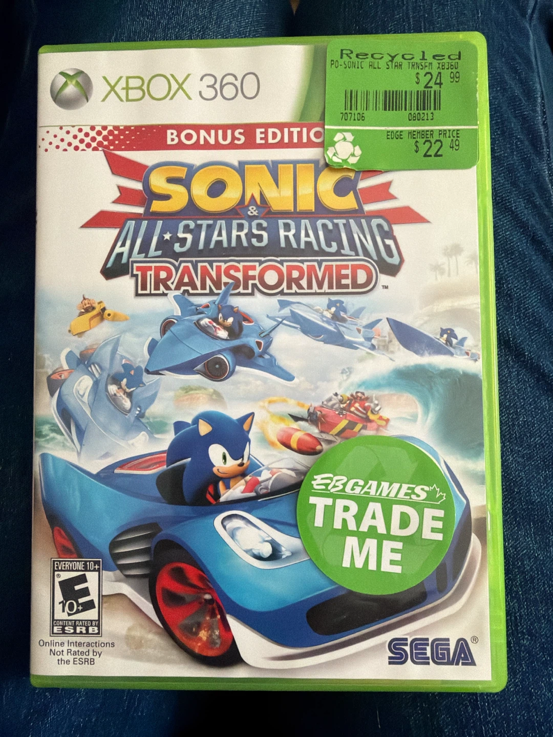 🏈 Sonic & All-Stars Racing Transformed for Xbox 360