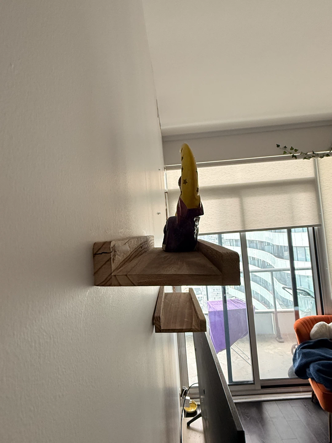 Two Wooden Wall Shelves - photo 2
