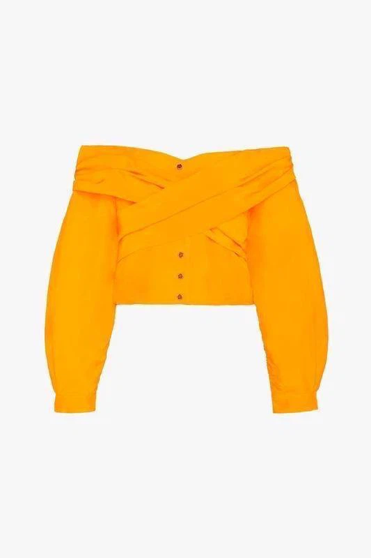 ZARA Limited Collection Bright Orange Blouse – Size XS - photo 3