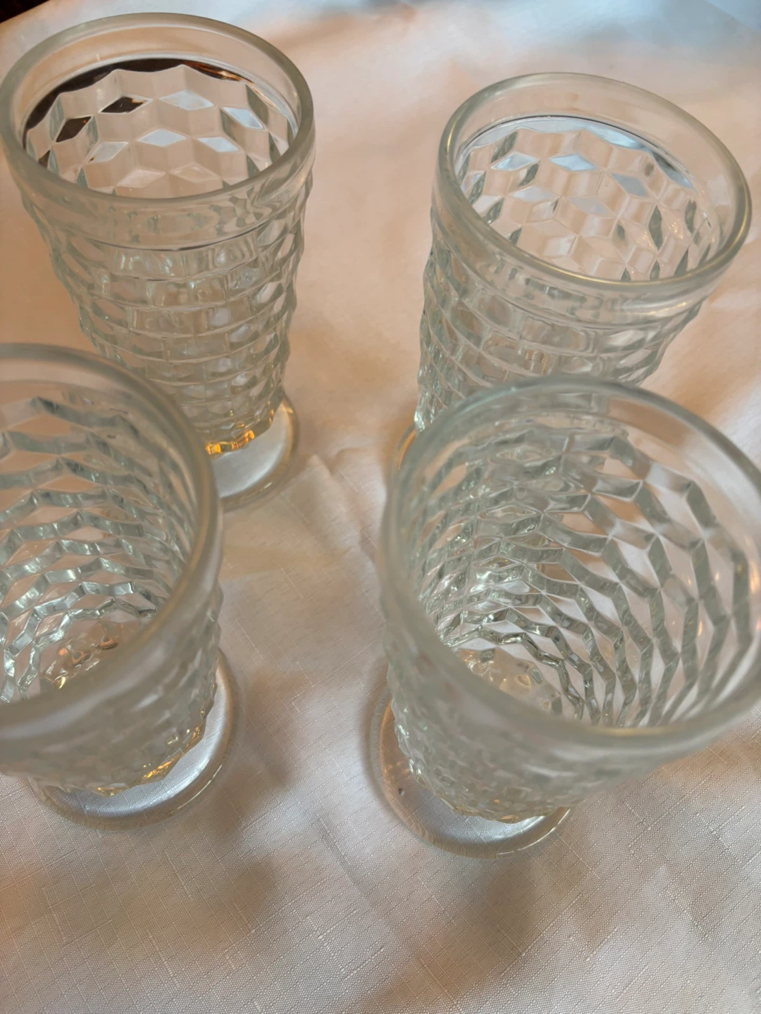 Vintage iced tea glasses